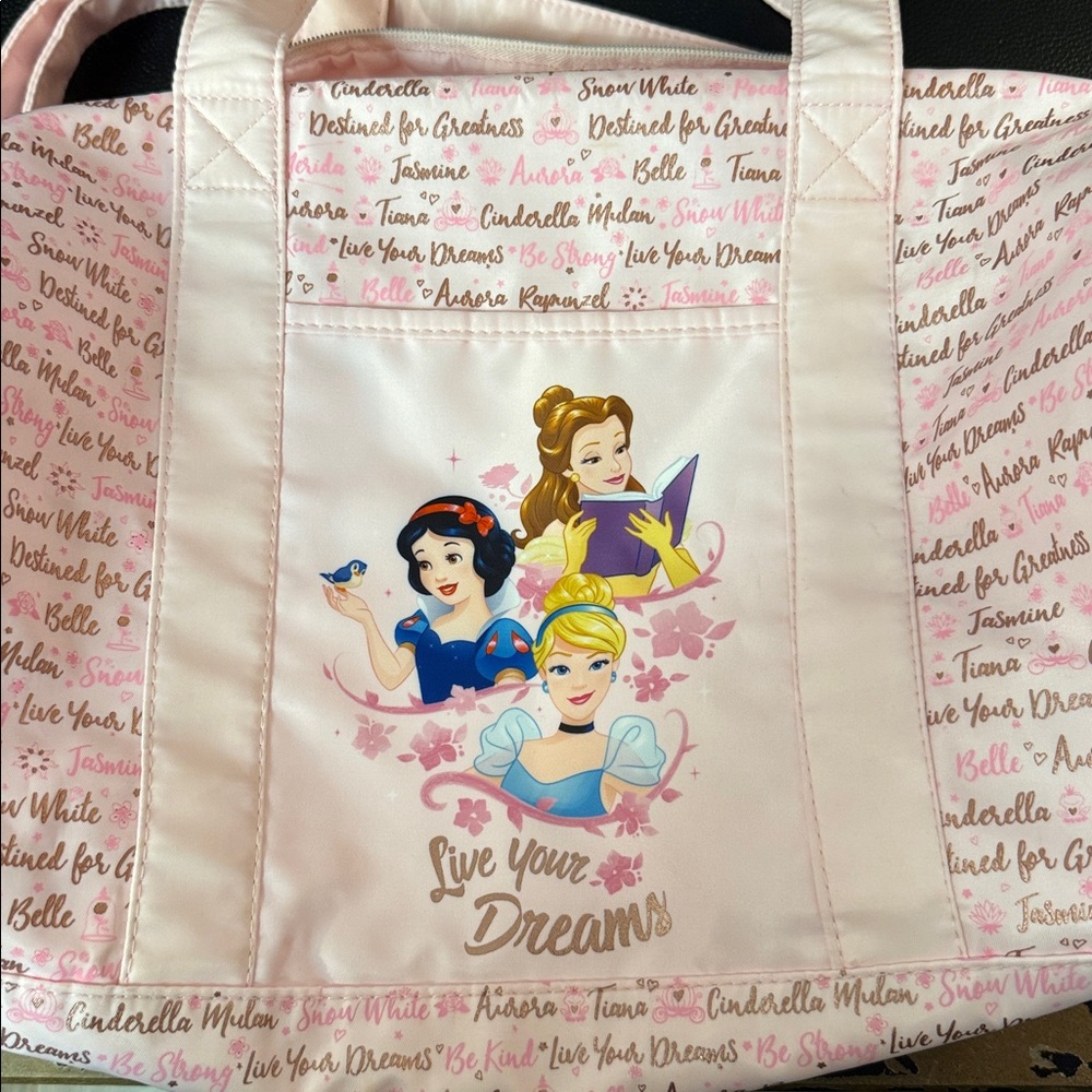 Disney Princess Tote Bag - Pink and White